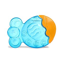 Babyhug Water-Filled Fish Shaped Teether - Blue | Safe, Soothing, and BPA-Free Teething Toy for Infants | Child-Safe Material | Promotes Oral Comfort & Sensory Development | Non-Toxic | BIS Certified