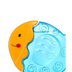 Babyhug Water-Filled Fish Shaped Teether - Blue | Safe, Soothing, and BPA-Free Teething Toy for Infants | Child-Safe Material | Promotes Oral Comfort & Sensory Development | Non-Toxic | BIS Certified