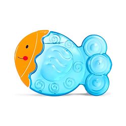 Babyhug Water-Filled Fish Shaped Teether - Blue | Safe, Soothing, and BPA-Free Teething Toy for Infants | Child-Safe Material | Promotes Oral Comfort & Sensory Development | Non-Toxic | BIS Certified