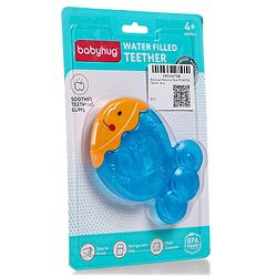 Babyhug Water-Filled Fish Shaped Teether - Blue | Safe, Soothing, and BPA-Free Teething Toy for Infants | Child-Safe Material | Promotes Oral Comfort & Sensory Development | Non-Toxic | BIS Certified