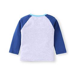 Babyhug Cotton Knit Full Sleeves T-Shirts with Stripes & Patch Detailing Pack of 3 - Multicolor