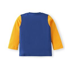 Babyhug Cotton Knit Full Sleeves T-Shirts with Stripes & Patch Detailing Pack of 3 - Multicolor
