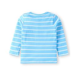 Babyhug Cotton Knit Full Sleeves T-Shirts with Stripes & Patch Detailing Pack of 3 - Multicolor