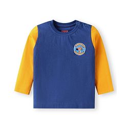 Babyhug Cotton Knit Full Sleeves T-Shirts with Stripes & Patch Detailing Pack of 3 - Multicolor