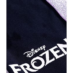 Babyhug Disney Single Jersey Knit Half Sleeves T-Shirt And Lounge Pants Set With Disney Princess Graphics - Lavender