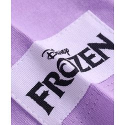 Babyhug Disney Single Jersey Knit Half Sleeves T-Shirt And Lounge Pants Set With Disney Princess Graphics - Lavender