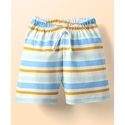 Babyhug Cotton Knit Striped & Pineapple Printed Shorts Pack of 3 - Multicolor