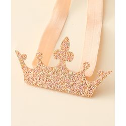 Babyhug Disney Free Size Headbands With Disney Princess Print Cinderella Bow & Tiara Applique Pack of 2 - Blue & PInk
