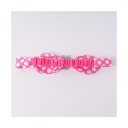 Babyhug Disney Headband With Minnie Mouse Bow Applique Free Size - Pink