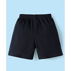 Babyhug 100% Cotton Single Jersey Knit Shorts with Stripes & Sport Theme Print Pack of 3 - Grey & Black