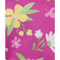 Babyhug Sleeveless Water Repellent Two Piece Swimsuit with Floral Print - Pink