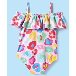 Babyhug Water Repellant V Cut Swimsuit - Pink