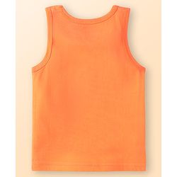 Babyhug 100 % Cotton Knit Sleeveless Striped & Animal Printed Vests Pack of 3 - Coral & White