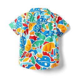 Babyhug Cotton Woven Half Sleeves Shirt With Abstract Print - Multicolour
