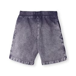 Babyhug Cotton Knit Mid Thigh Length Shorts with Text Print - Grey