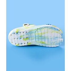 Cute Walk by Babyhug Clogs With Sunflower & Umbrella Applique - White