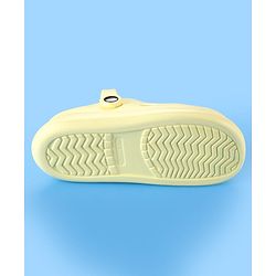 Cute Walk by Babyhug Clogs With Aeroplane & Monster Car Applique - Yellow