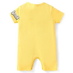 Babyhug Disney Interlock Knit Half Sleeve Romper With Mowgli & Friends Graphic Pack Of 2 - Yellow & Green