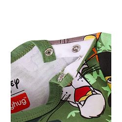 Babyhug Disney Interlock Knit Half Sleeve Romper With Mowgli & Friends Graphic Pack Of 2 - Yellow & Green