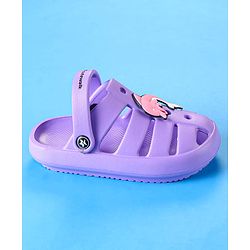 Cute Walk by Babyhug Clogs with Backstrap Closure & Dolphin Applique - Purple