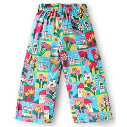 Babyhug Rayon Woven Full Sleeves Co-ords Top & Trouser Set with Floral Print - Multicolor