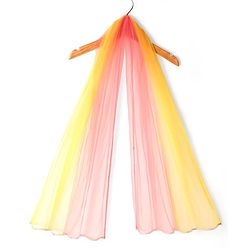 Babyhug Woven Sleeveless Choli Lehenga Set And Dupatta With Net Embroidery & Lace Detailing - Yellow