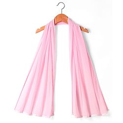 Babyhug Woven Sleeveless Net Embroidered Sequinned Long Choli With Lehenga & Dupatta Set  - Pink