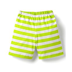 Babyhug Disney Single Jersey Knit Half Sleeves Shorts Night Suit With Mickey Mouse Graphic - White & Limegreen