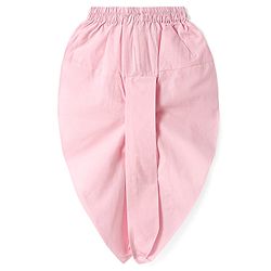 Babyhug Woven Full Sleeves  Solid Dhoti Kurta Set with Sequin Embroidered Jacket - Pink