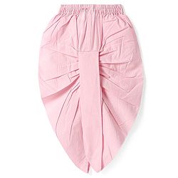 Babyhug Woven Full Sleeves  Solid Dhoti Kurta Set with Sequin Embroidered Jacket - Pink