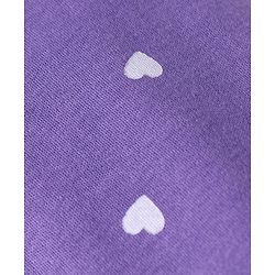 Babyhug Interlock Knit Footed Leggings with Polka Dots Unicorn & Hearts Print Pack of 3 - Pink & Purple