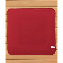 Babyhug Cotton Interlock Knit Hooded Towel with Tiger Print L 76.2 x B 76.2 cm - Red