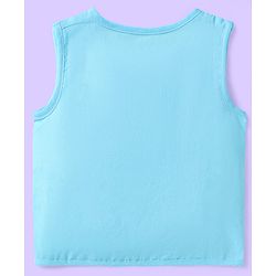 Babyhug Cotton Sleeveless Front Open Jhabla with Stripes & Beach Print Pack of 3 - Light Blue