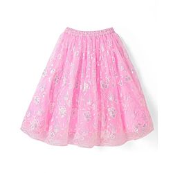 Babyhug Woven Sleeveless Floral Sequenced Embroidered Choli Lehenga Set With Dupatta - Pink