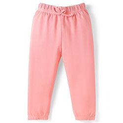 Babyhug Cotton Jersey Knit Full Length Solid Lounge Pants Pack of 3 - Pink Light & Aqua Blue