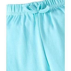 Babyhug Cotton Jersey Knit Full Length Solid Lounge Pants Pack of 3 - Pink Light & Aqua Blue