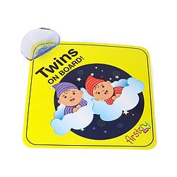 Babyhug Twins On Board Sign - Yellow