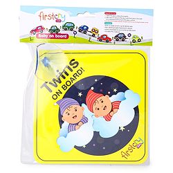 Babyhug Twins On Board Sign - Yellow