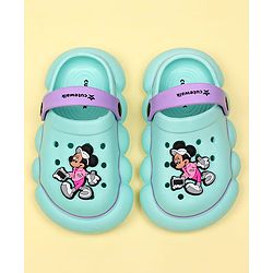 Cute Walk by Babyhug Disney Clogs With Back Strap Closure & Mickey Mouse Applique - Aqua Blue