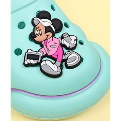 Cute Walk by Babyhug Disney Clogs With Back Strap Closure & Mickey Mouse Applique - Aqua Blue