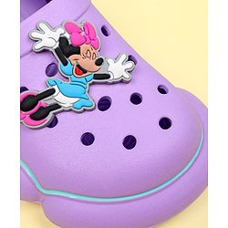 Cute Walk by Babyhug Disney Clogs With Back Strap Closure & Minnie Mouse Applique - Purple