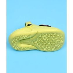 Cute Walk by Babyhug Marvel Back Strap Closure Clogs With Spider-Man Applique - Lime Green