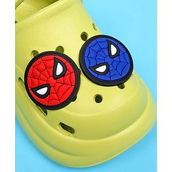 Cute Walk by Babyhug Marvel Back Strap Closure Clogs With Spider-Man Applique - Lime Green