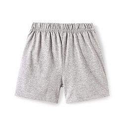 Babyhug Single Jersey Knit Half Sleeves T-Shirt & Shorts Set with Animal Print & Text - Red & Grey