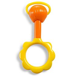 Babyhug Baby Rattle With Teethers For Newborn Babies,Non-Toxic Plastic PacK of 6-  Multicolor