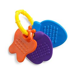 Babyhug Baby Rattle With Teethers For Newborn Babies,Non-Toxic Plastic PacK of 6-  Multicolor