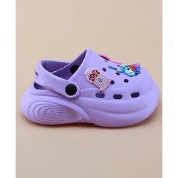 Cute Walk by Babyhug Clogs with Back Strap Closure & Unicorn Applique - Purple