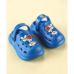 Cute Walk by Babyhug Clogs with Back Strap & Animal Applique - Blue