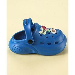 Cute Walk by Babyhug Clogs with Back Strap & Animal Applique - Blue