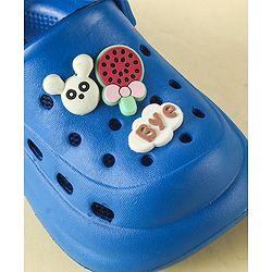Cute Walk by Babyhug Clogs with Back Strap & Animal Applique - Blue